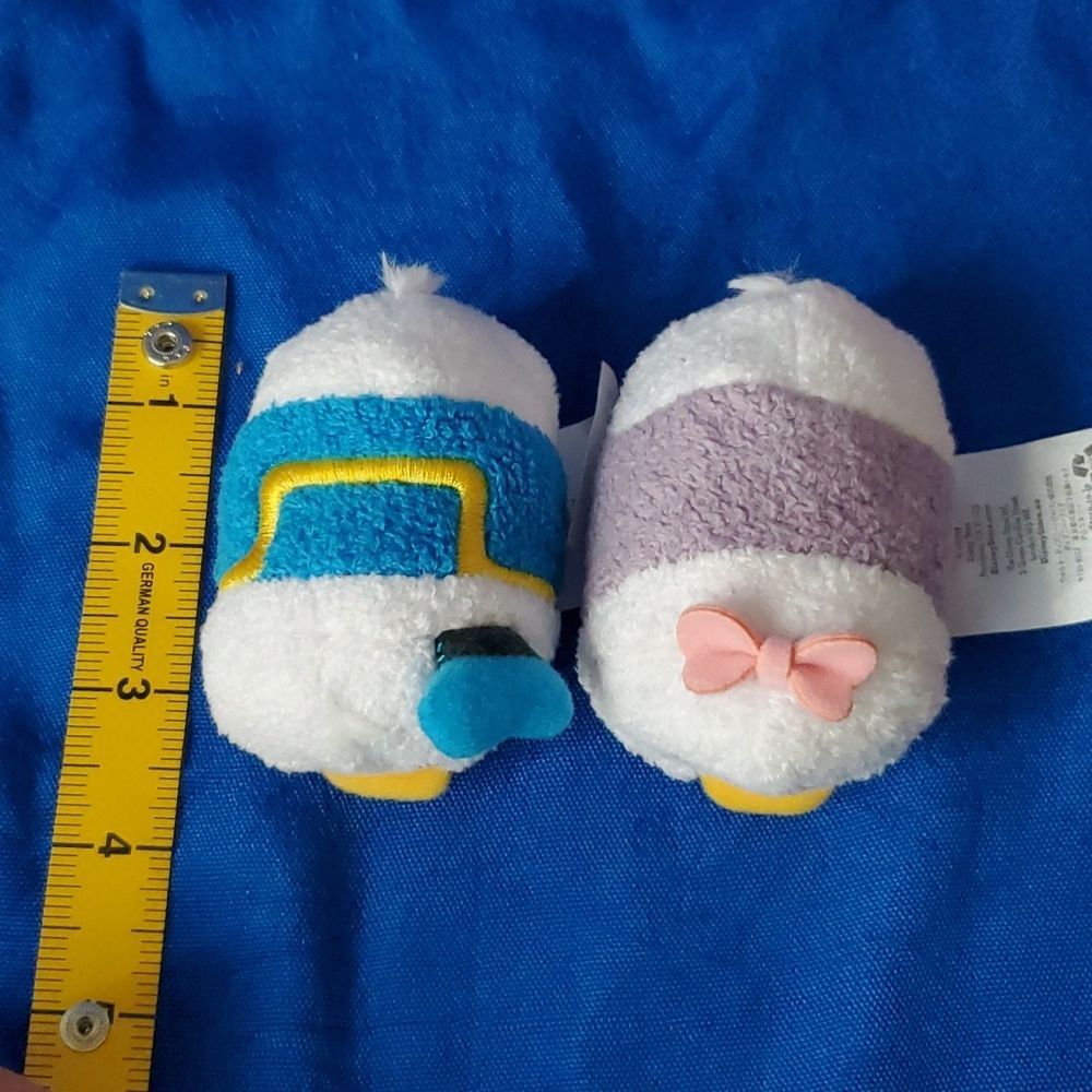 Disney Tsum Tsum Donald Duck Daisy Duck Mini Plush Lot 2pc Set Authentic - Picture 11 of 11
